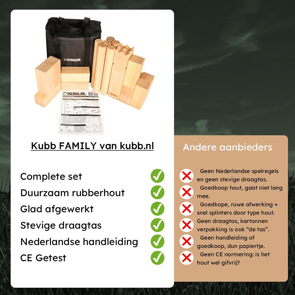 Kubb Family - Set voor het gezin
