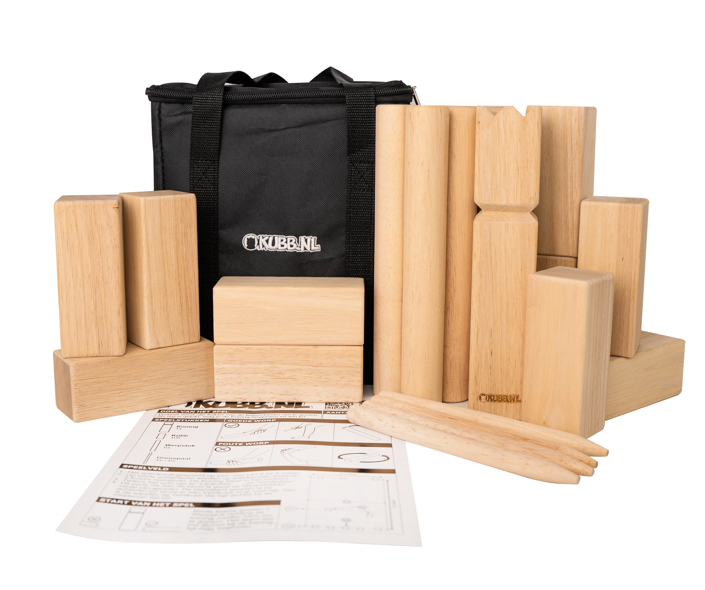 Kubb The Original | Kubb.nl | Official Rubberwood Kubb set