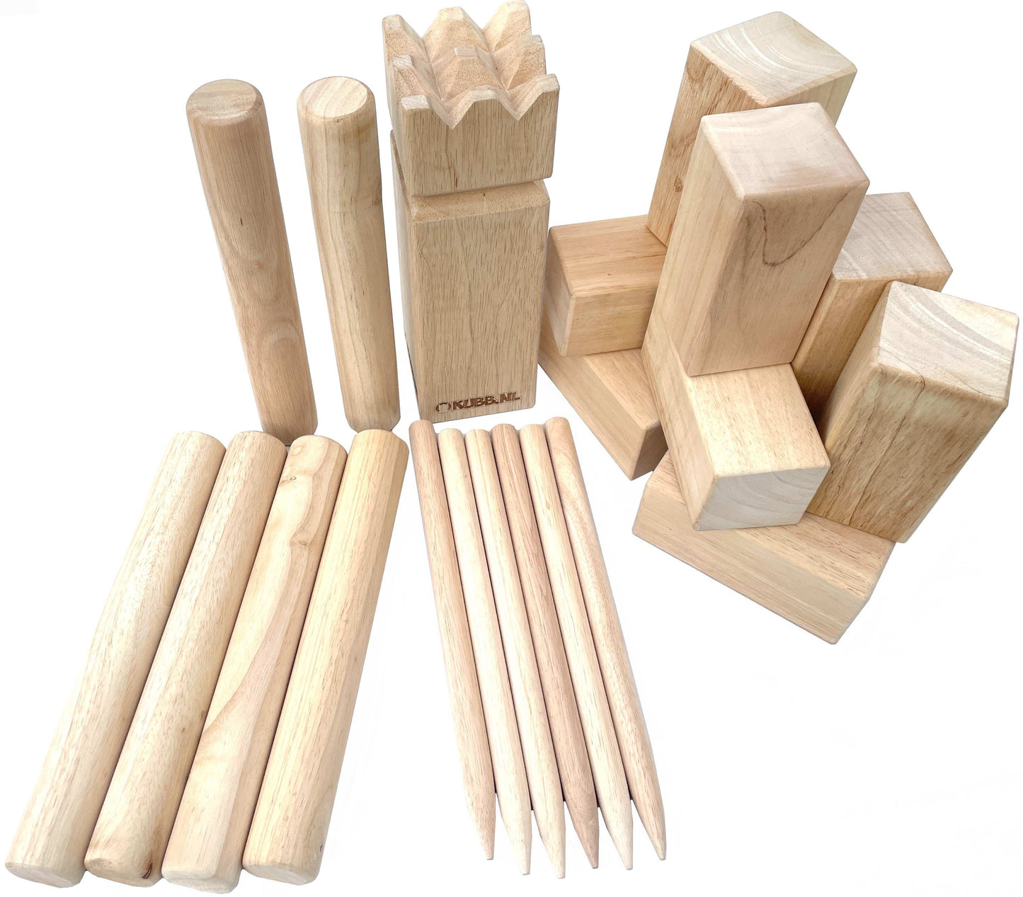 Kubb The Original | Kubb.nl | Officiële Rubberhouten Kubb set